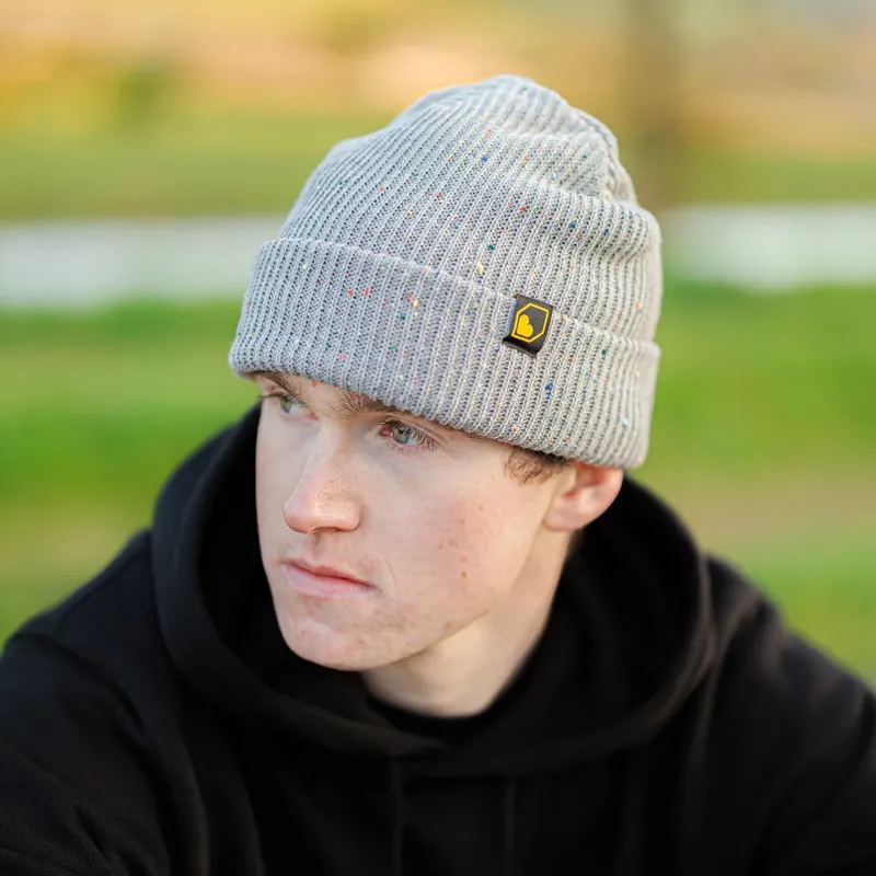 Burgtec Smuggler's Beanie Hat - Pewter Speckle-5