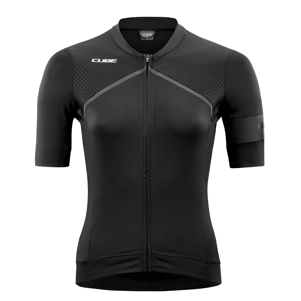 uPRISE Bikes Cube Blackline Women's Short Sleeve Jersey - Black | Price match, 365 day return s, 18-Month Warranty, Finance Available & Free UK Delivery