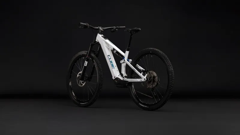 Cube Stereo Hybrid One44 HPC Pro 800 2027 Electric MTB -White/Blue-9