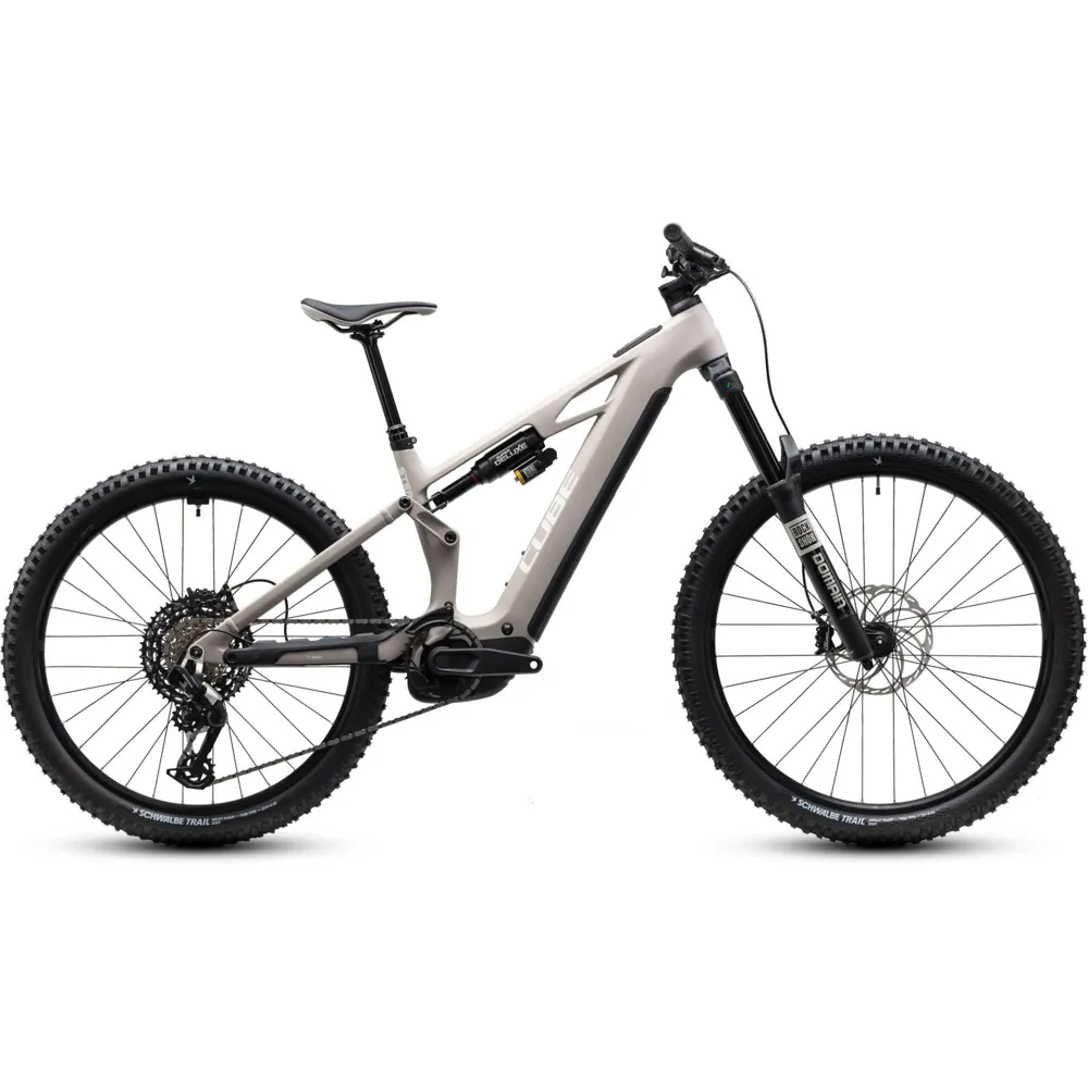 uPRISE Bikes Cube Stereo Hybrid One77 HPC Race 800wh 2027 Electric MTB - Oat Grey | Price match, 365 day returns, 18-Month Warranty, Finance Available & Free UK Delivery