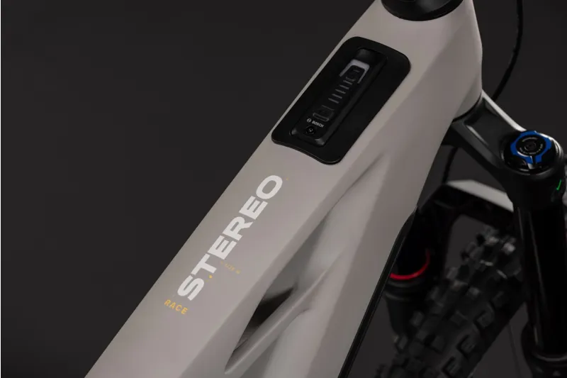 Cube Stereo Hybrid One77 HPC Race 800wh 2027 Electric MTB - Oat Grey-2