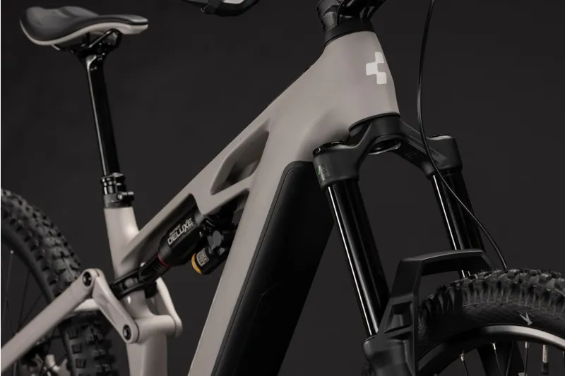 Cube Stereo Hybrid One77 HPC Race 800wh 2027 Electric MTB - Oat Grey-6