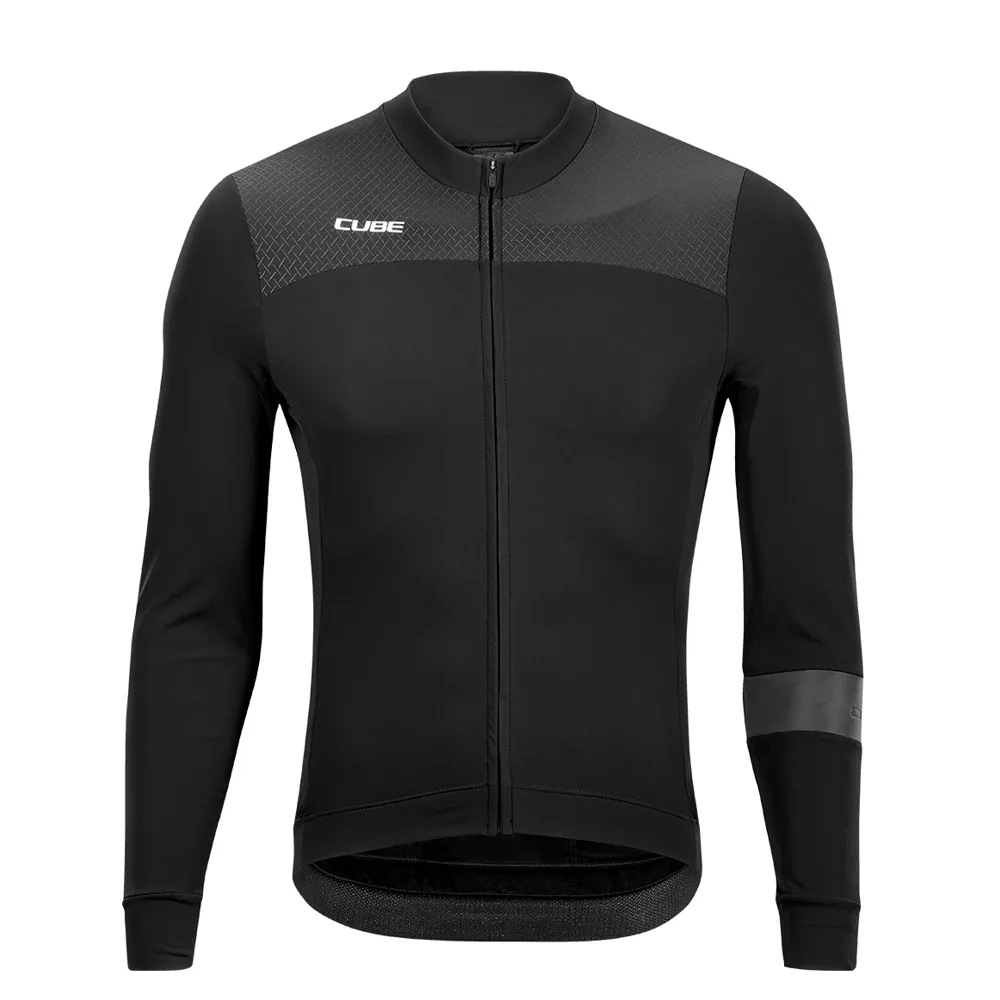 uPRISE Bikes Cube Blackline Long Sleeve Jersey - Black | Price match, 365 day return s, 18-Month Warranty, Finance Available & Free UK Delivery