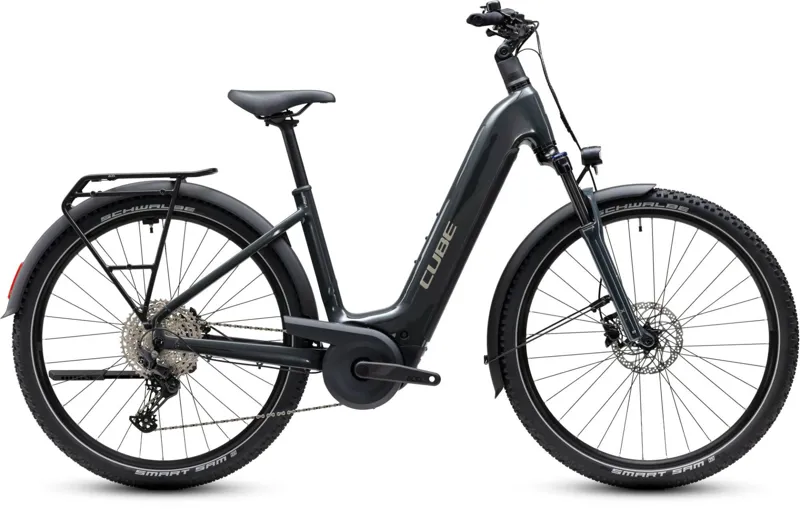 Cube Nuride Hybrid Performance 720wh Easy Entry Electric Hybrid Bike - Grey