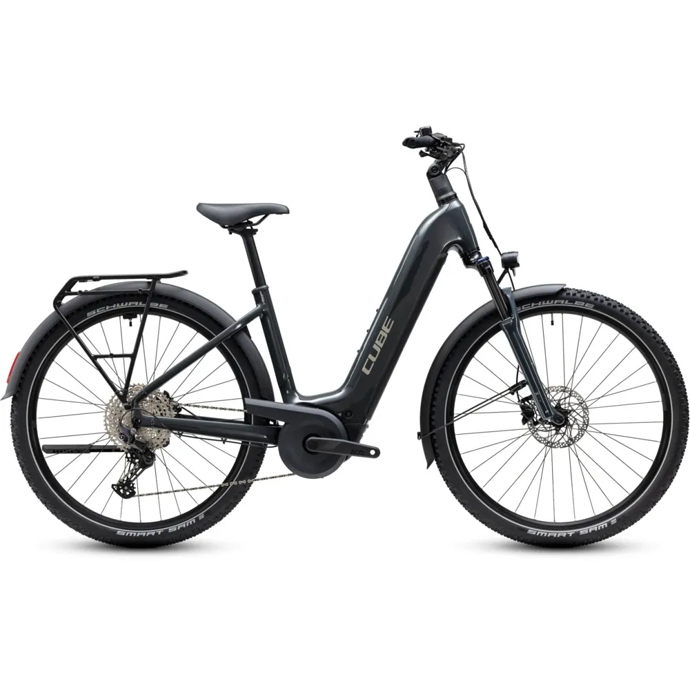 uPRISE Bikes Cube Nuride Hybrid Performance 720wh Easy Entry 2027 Electric Hybrid Bike - Grey | Price match, 365 day returns, 18-Month Warranty, Finance Available & Free UK Delivery