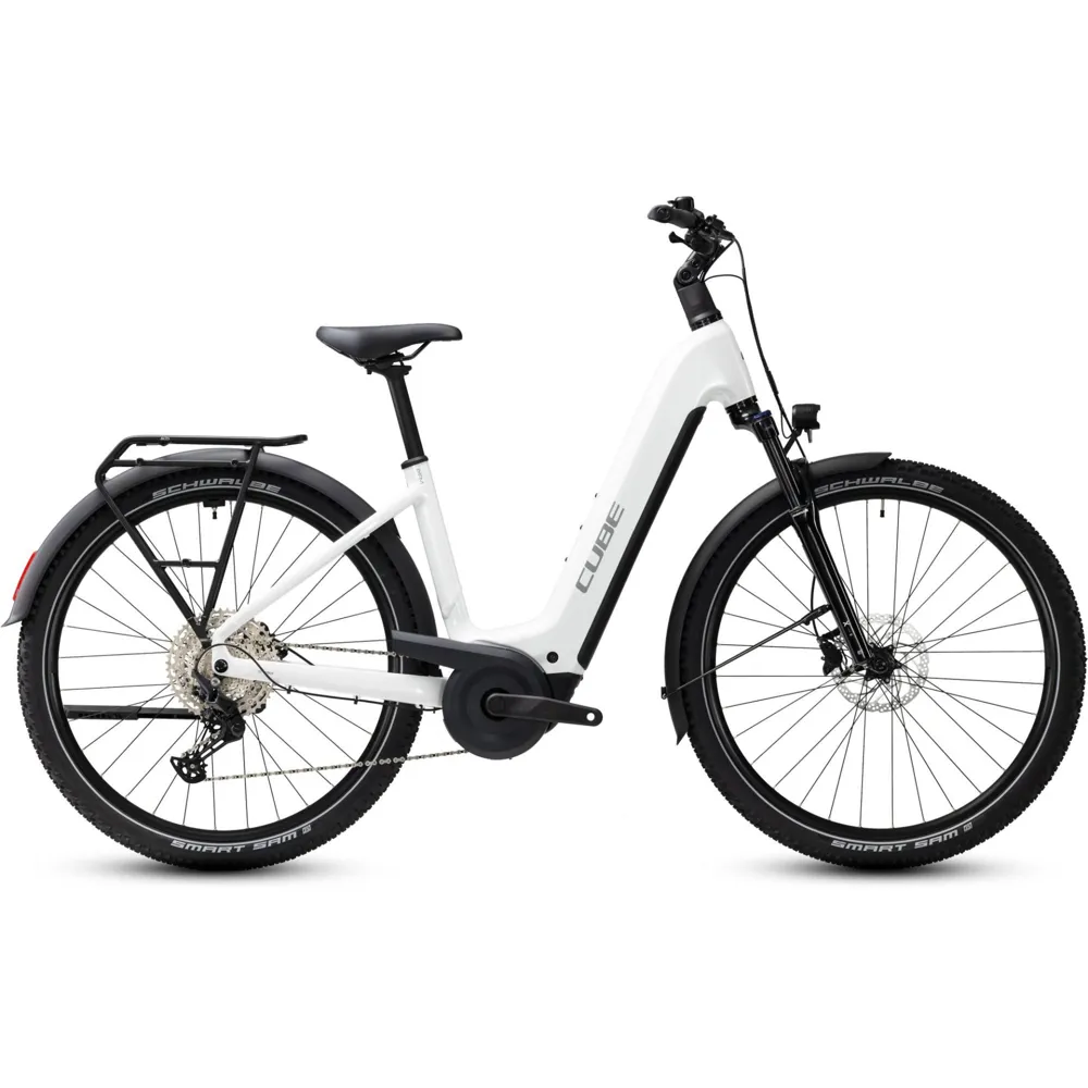 uPRISE Bikes Cube Nuride Hybrid Performance 720wh Easy Entry 2027 Electric Hybrid Bike - White | Price match, 365 day returns, 18-Month Warranty, Finance Available & Free UK Delivery