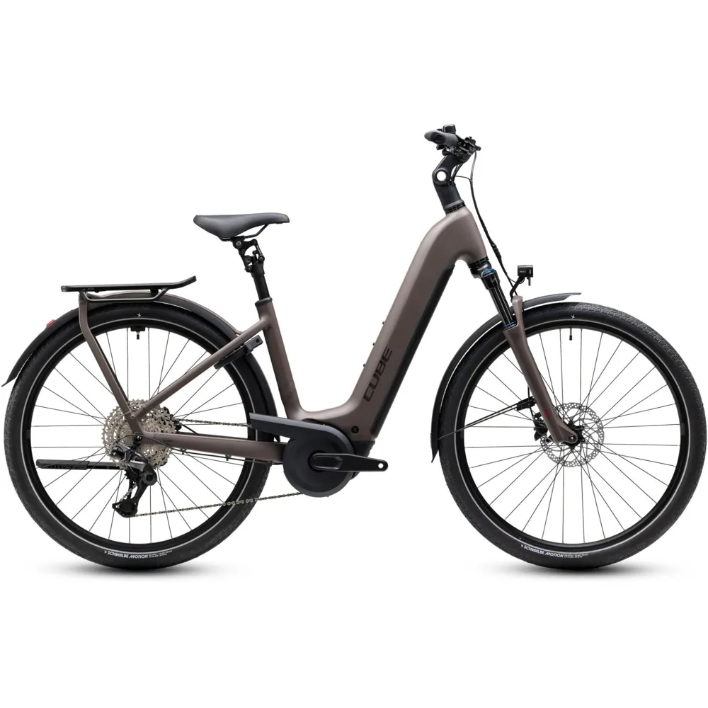 uPRISE Bikes Cube Kathmandu Hybrid One 800wh Easy Entry 2027 Electric Hybrid Bike - Cedar | Price match, 365 day returns, 18-Month Warranty, Finance Available & Free UK Delivery