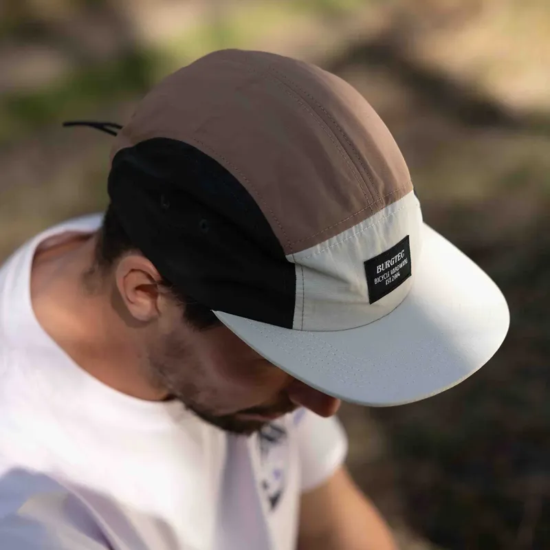 Burgtec Courier Five Panel Cap - Macchiato Mix-4