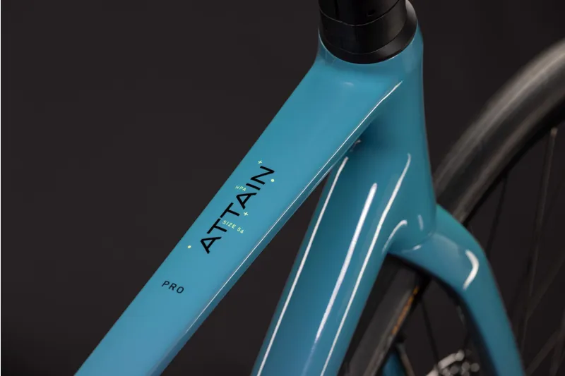 Cube Attain Pro 2027 Endurance Road Bike - Surfblue/Black-2