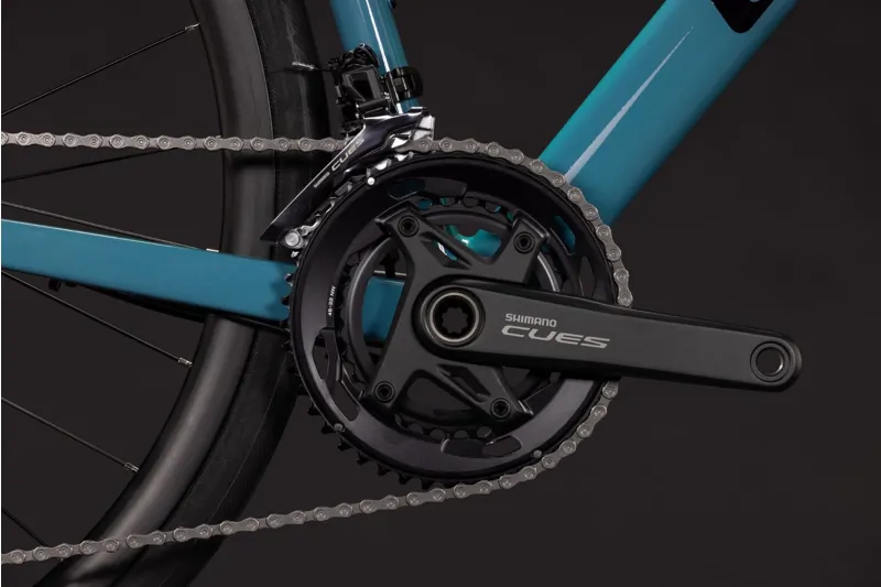 Cube Attain Pro 2027 Endurance Road Bike - Surfblue/Black-4