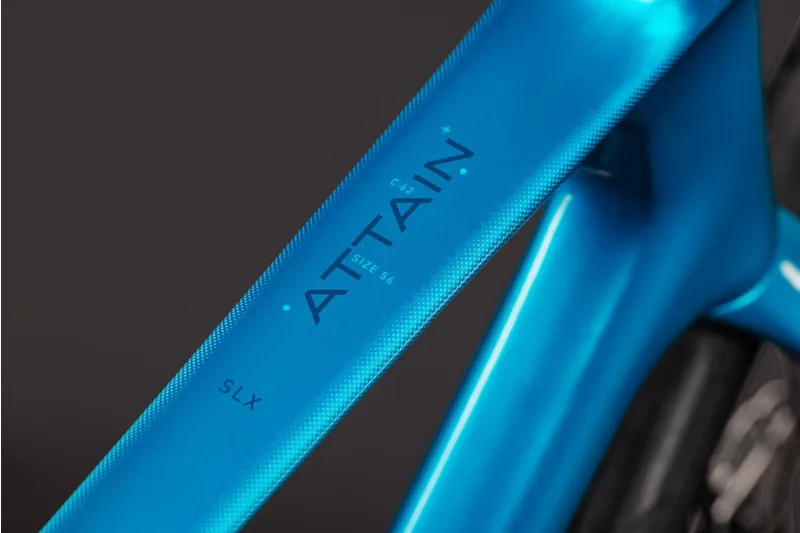 Cube Attain C 62 SLX 2027 Carbon Endurance Road Bike - Bali/Blue-2