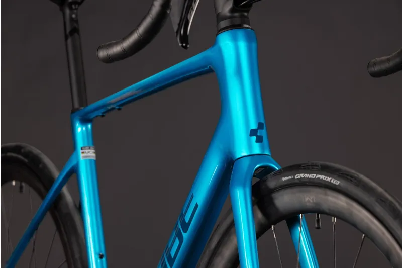 Cube Attain C 62 SLX 2027 Carbon Endurance Road Bike - Bali/Blue-6
