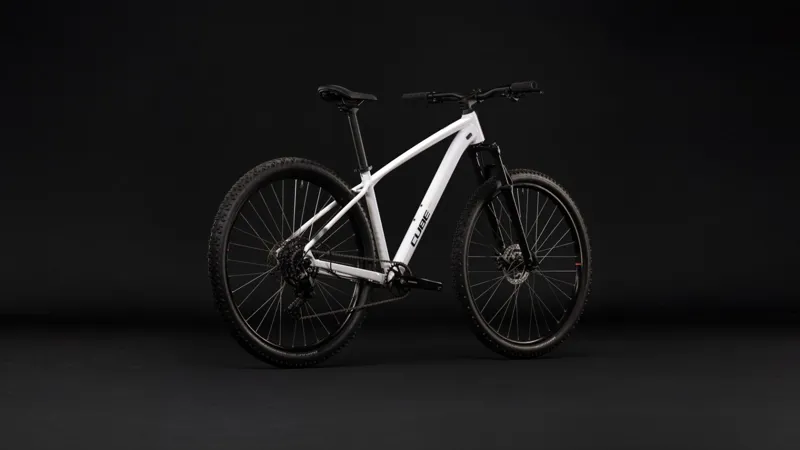 Cube Aim One 2027 Hardtail Mountain Bike - Metallicwhite/Black-7