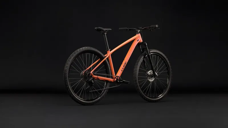 Cube Aim One 2027 Hardtail Mountain Bike - Salmon/Black-6