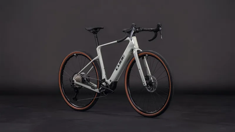 Cube Nuroad Hybrid C62 Race 400X 2026 Electric Gravel Bike - Reedbeige-1