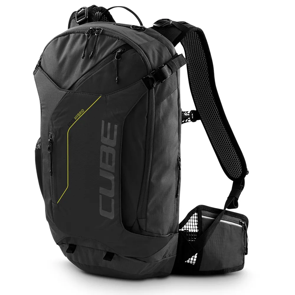 uPRISE Bikes Cube Edge Hybrid 20L Backpack - Black/Lime | Price match, 365 day return s, 18-Month Warranty, Finance Available & Free UK Delivery