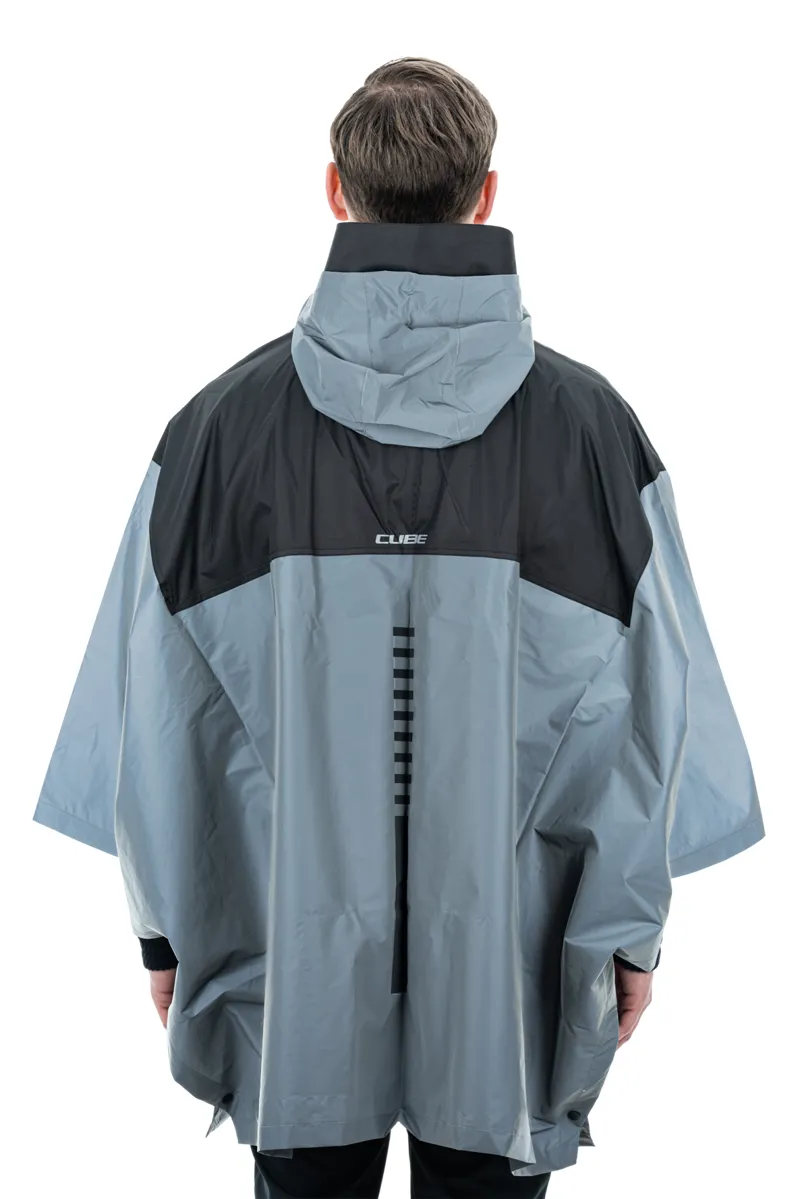 Cube Gravel ATX Utility Poncho - Safety Silver/Grey-2