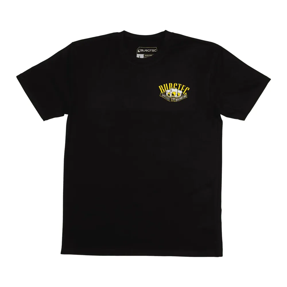 uPRISE Bikes Burgtec Appetite For Destruction T-Shirt - Black | Price match, 365 day return s, 18-Month Warranty, Finance Available & Free UK Delivery