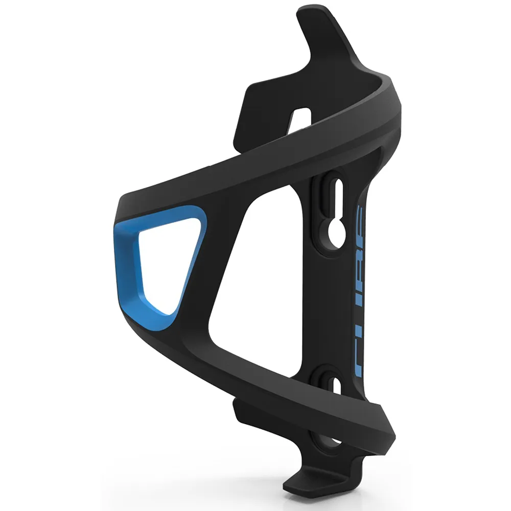 uPRISE Bikes Cube HPP Left-Hand Sidecage Bottle Cage - Black/Blue | Price match, 365 day return s, 18-Month Warranty, Finance Available & Free UK Delivery