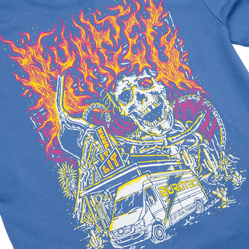 Burgtec Youth Keep It Lit T-shirt - Blue-3