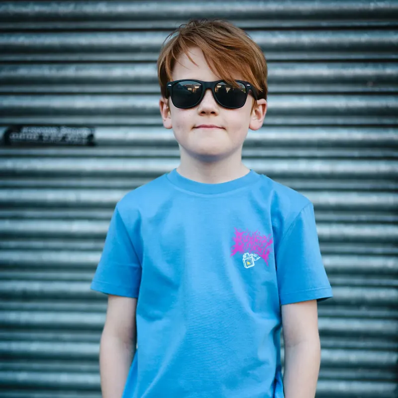 Burgtec Youth Keep It Lit T-shirt - Blue-5