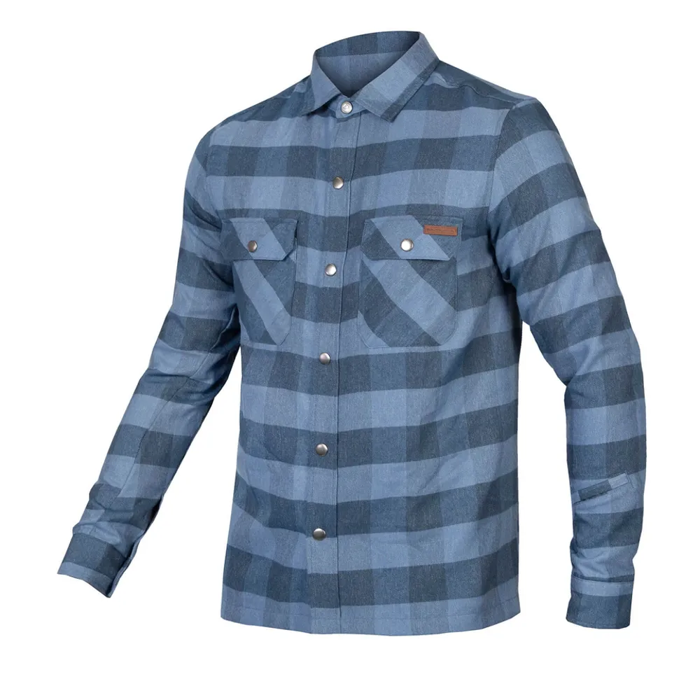 uPRISE Bikes Endura Hummvee Men's Flannel Shirt - Ensign Blue | Price match, 365 day return s, 18-Month Warranty, Finance Available & Free UK Delivery
