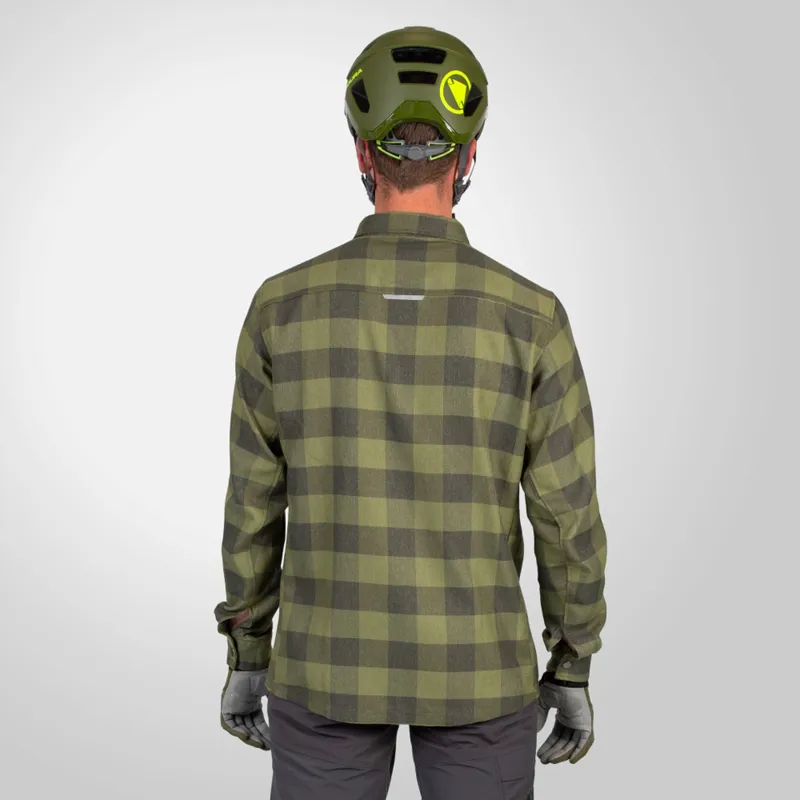 Endura Hummvee Men's Flannel Shirt - Bottle Green-4