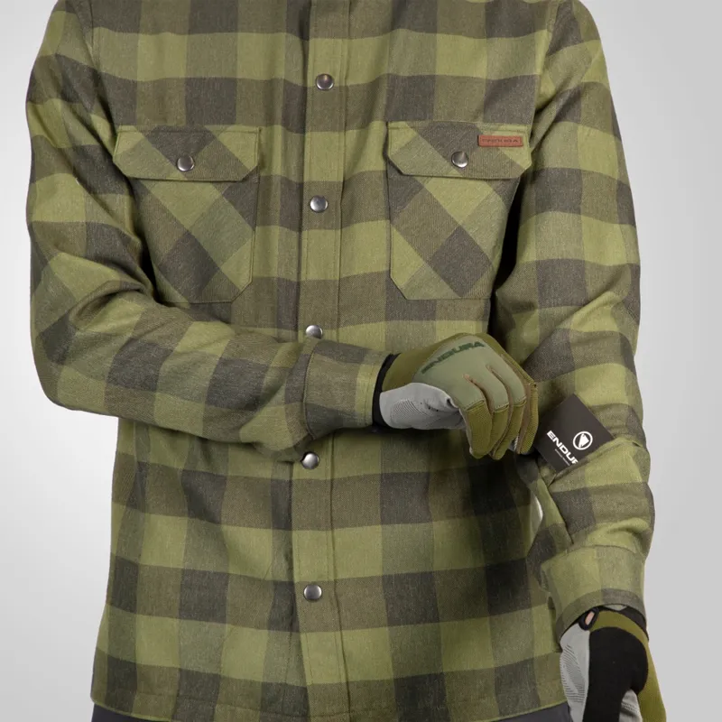 Endura Hummvee Men's Flannel Shirt - Bottle Green-2