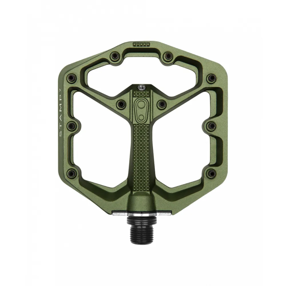 uPRISE Bikes Crank Brothers Stamp 7 MTB Flat Pedals - Camo Green | Price match, 365 day return s, 18-Month Warranty, Finance Available & Free UK Delivery