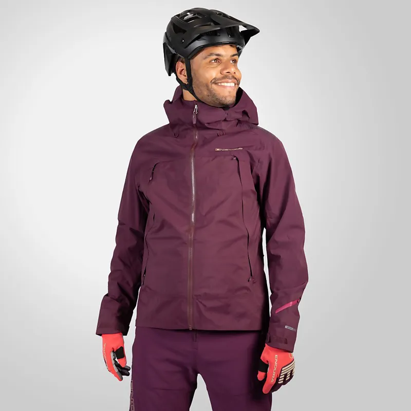 Endura MT500 II Waterproof Men's Jacket - Aubergine-3