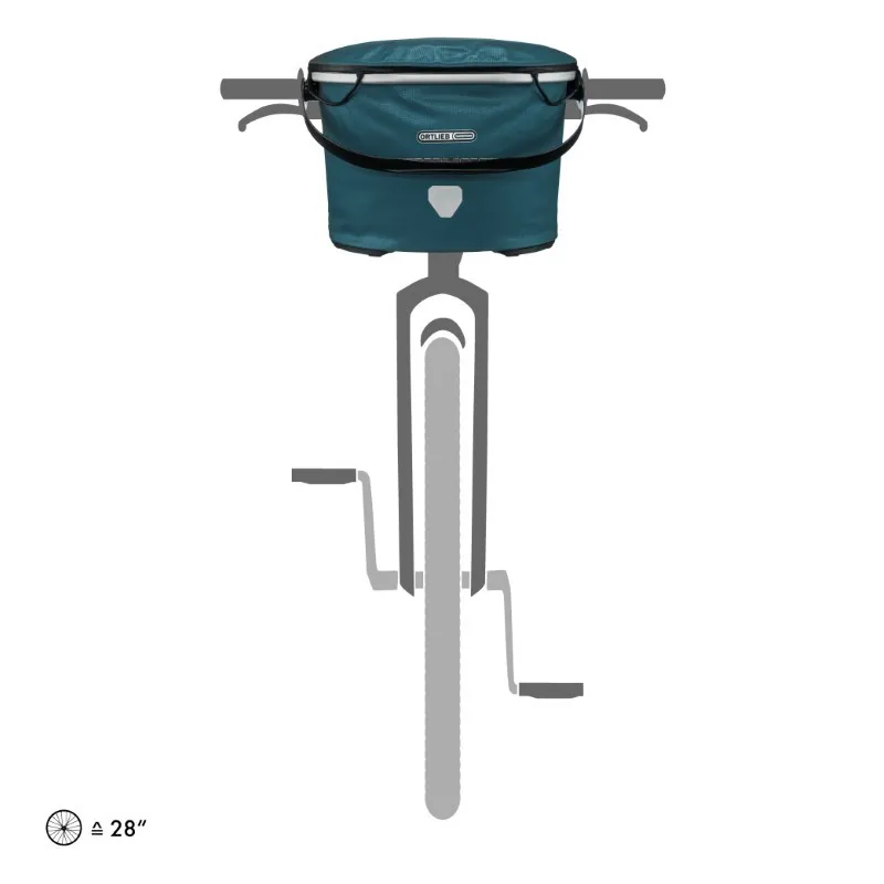 Ortlieb Up Town City Handlebar Bag - 17.5 Litre - Petrol-4
