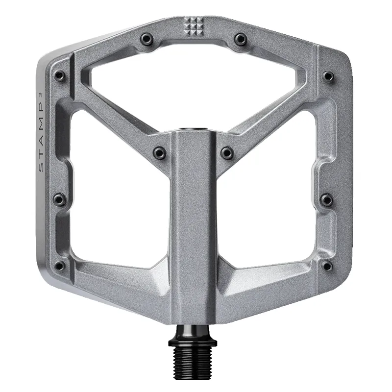 Crank Brothers Stamp 3 MTB Flat Pedals - Grey-1