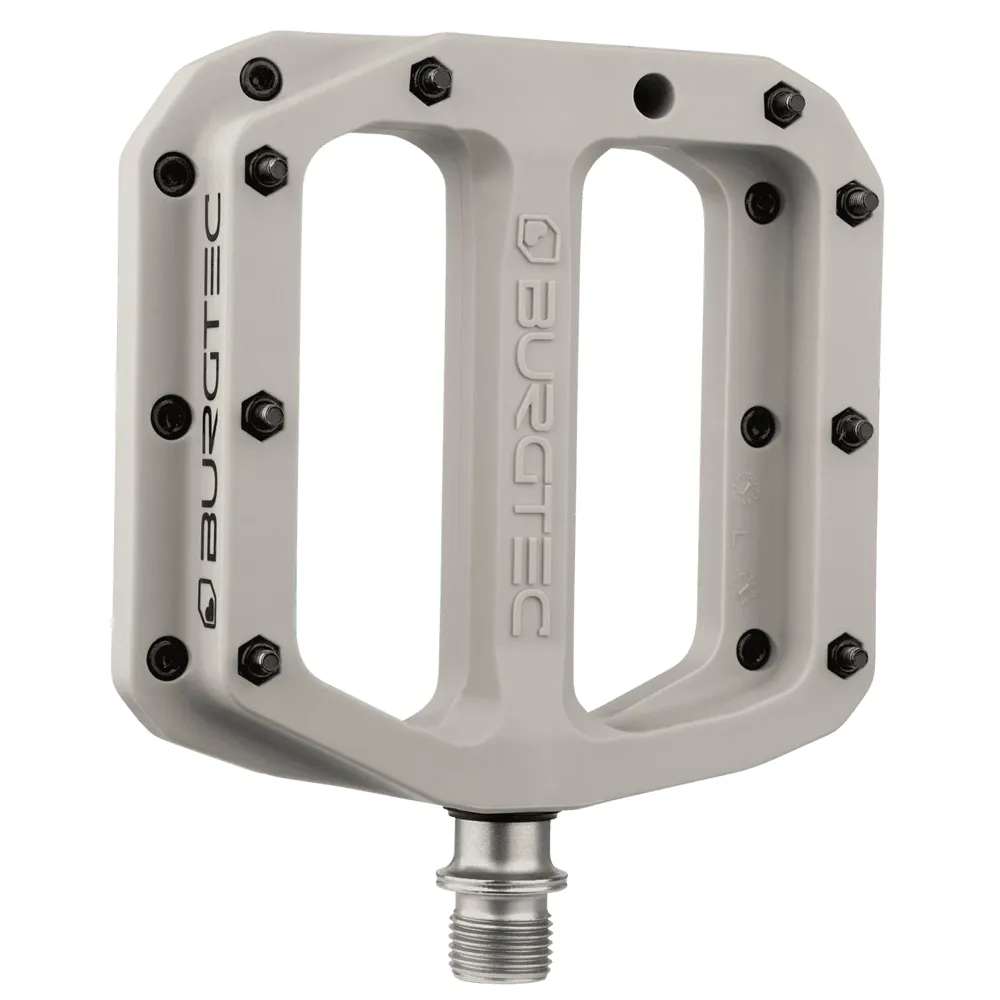 uPRISE Bikes Burgtec MK4 Composite Flat MTB Pedals - Nasa Grey | Price match, 365 day returns, 18-Month Warranty, Finance Available & Free UK Delivery