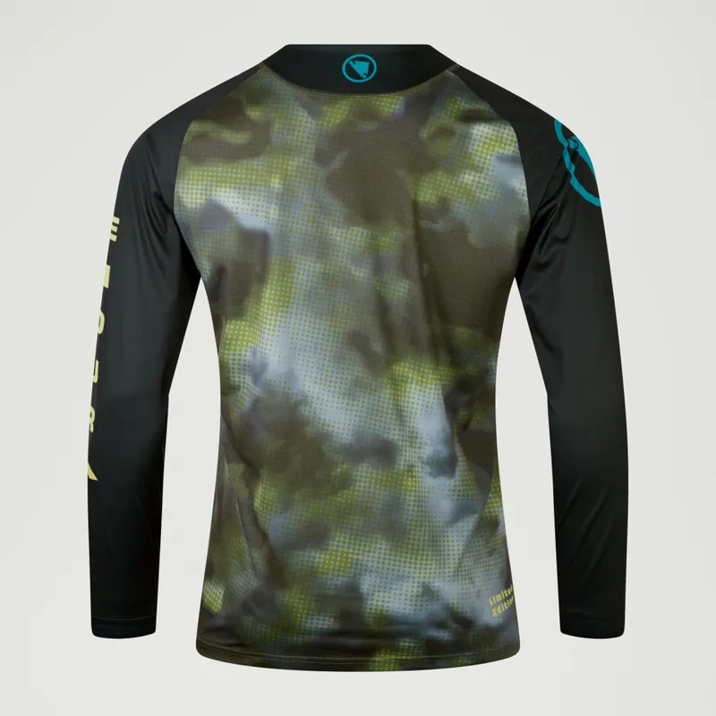 Endura Pixel Cloud LTD Men's Long Sleeve Jersey - Black-1