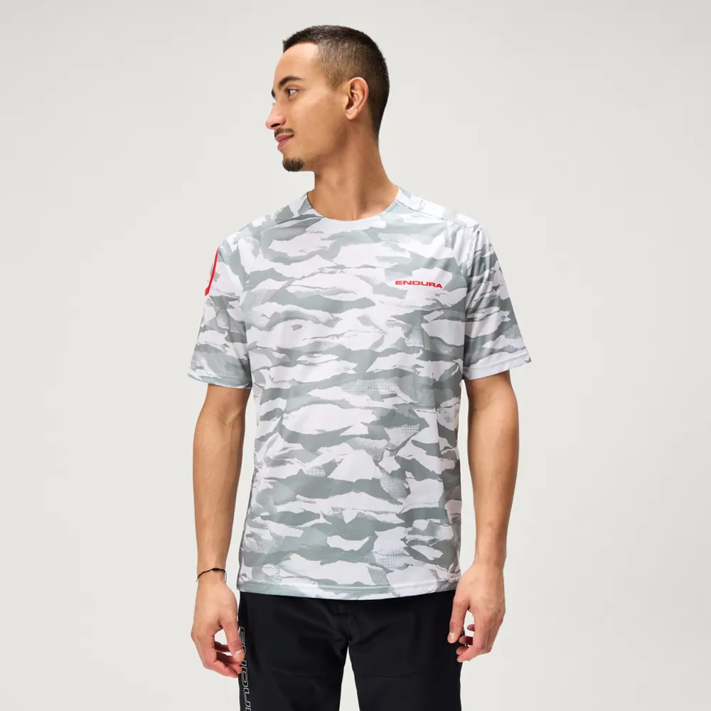 uPRISE Bikes Endura Mountain Camo LTD Print Men's Short Sleeve Jersey - Haar Grey | Price match, 365 day return s, 18-Month Warranty, Finance Available & Free UK Delivery