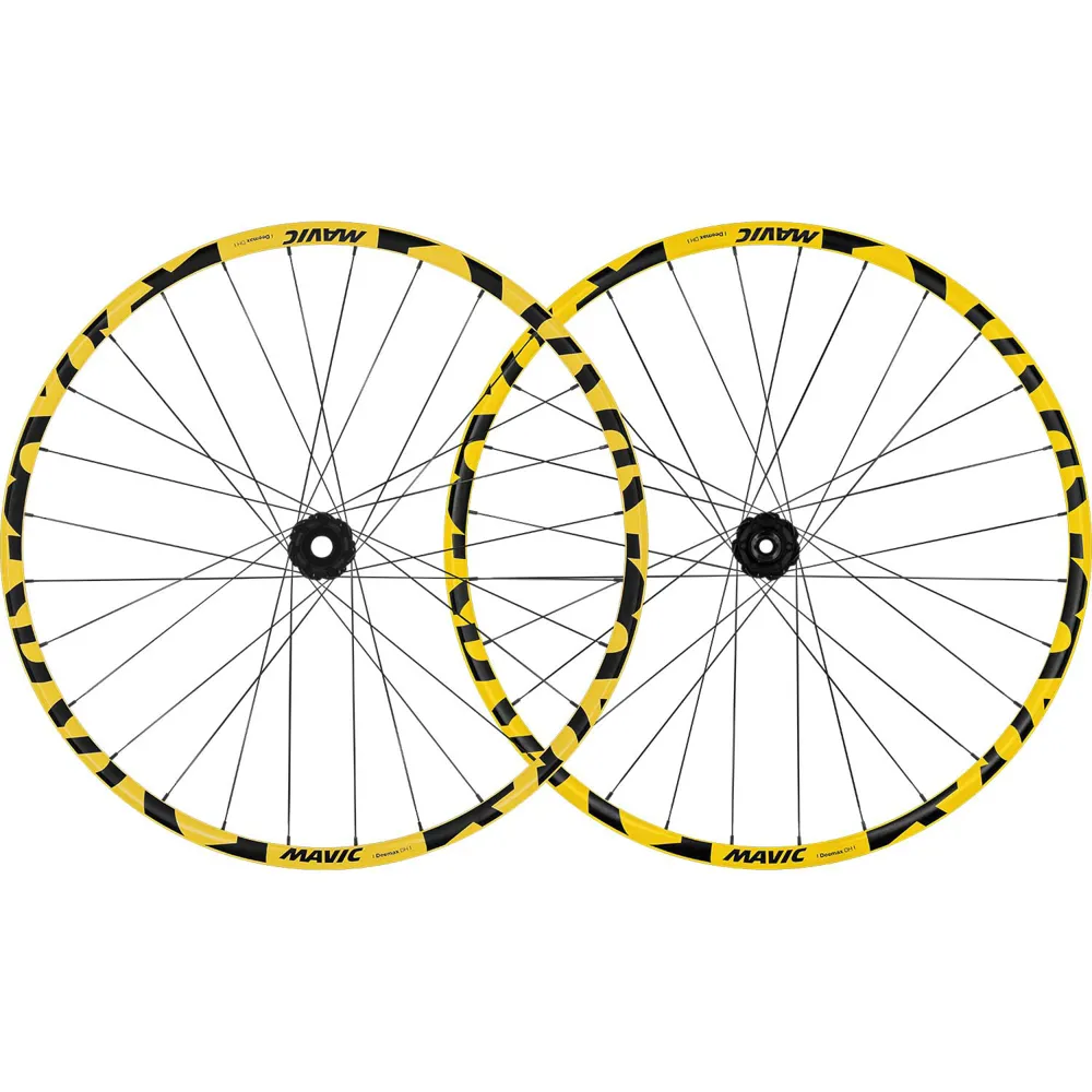 uPRISE Bikes Mavic Deemax DH Yellow 29 6 Bolt Boost MTB Wheelset - Pair | Price match, 365 day return s, 18-Month Warranty, Finance Available & Free UK Delivery