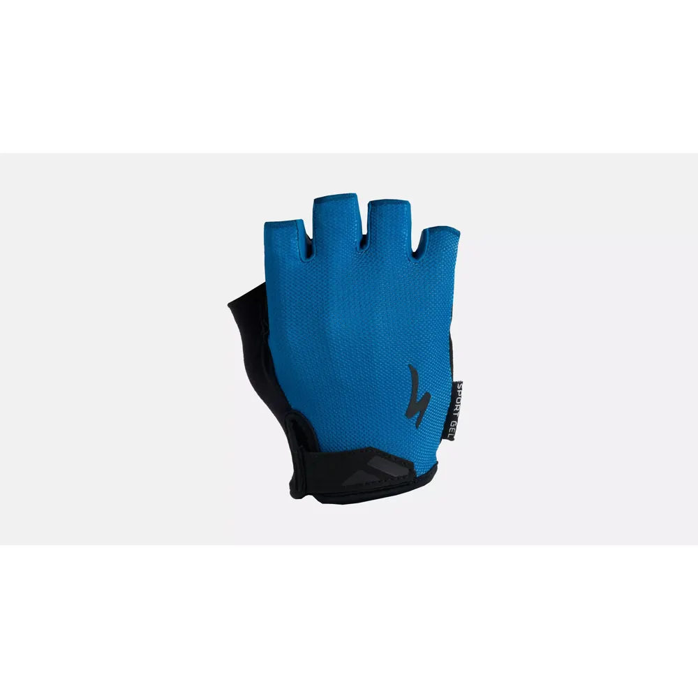 uPRISE Bikes Specialized Body Geometry Sport Gel Short Finger Gloves - Sapphire | Price match, 365 day return s, 18-Month Warranty, Finance Available & Free UK Delivery