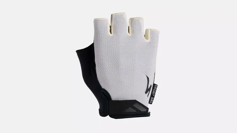 Specialized Body Geometry Sport Gel Short Finger Gloves - Birch White