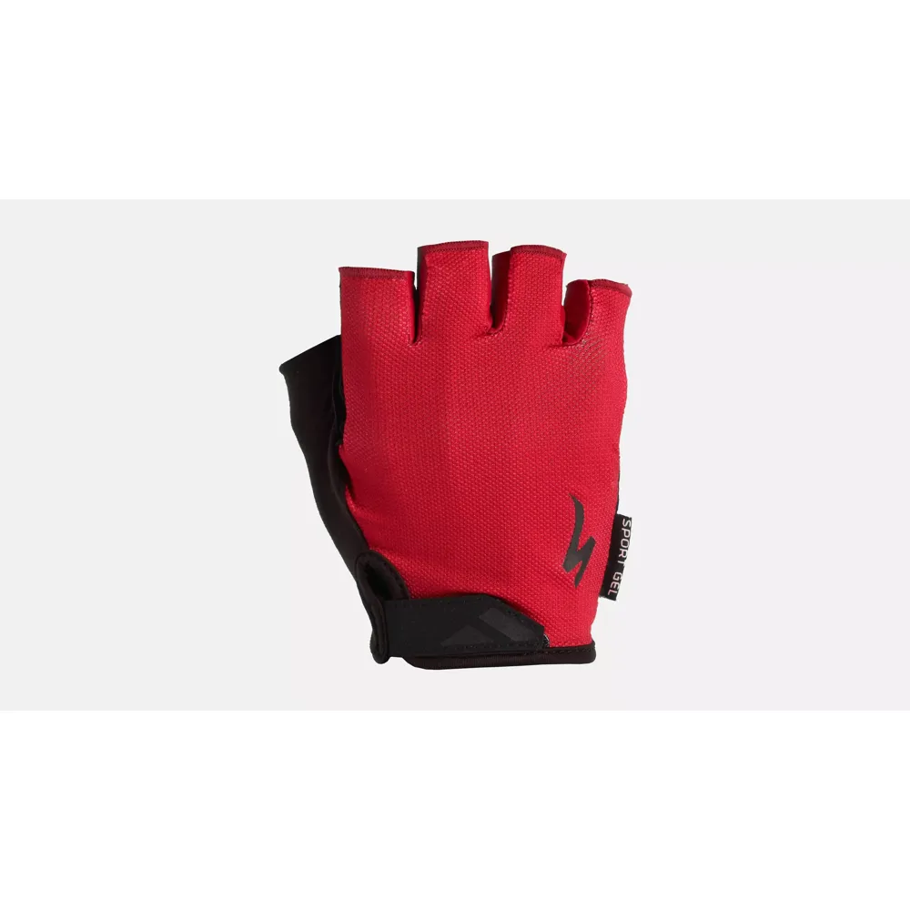uPRISE Bikes Specialized Body Geometry Sport Gel Short Finger Gloves - Vivid Red | Price match, 365 day return s, 18-Month Warranty, Finance Available & Free UK Delivery