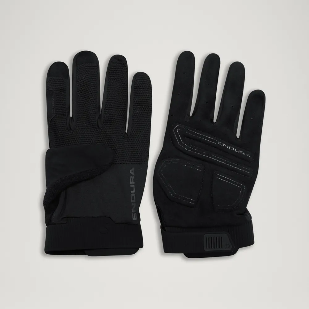 uPRISE Bikes Endura Loop Full Finger Gloves - Black | Price match, 365 day return s, 18-Month Warranty, Finance Available & Free UK Delivery