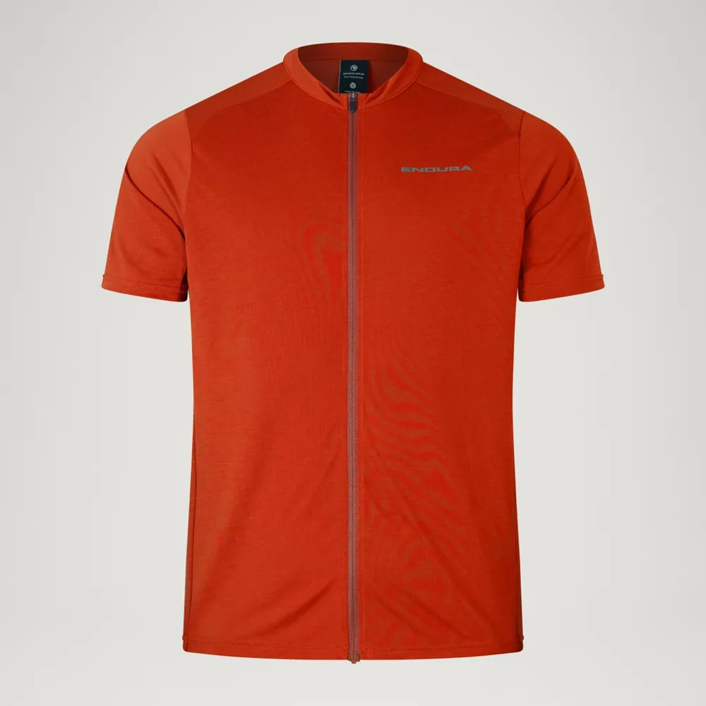 uPRISE Bikes Endura Loop Men's Zipped Short Sleeve Jersey - Flame Red | Price match, 365 day return s, 18-Month Warranty, Finance Available & Free UK Delivery