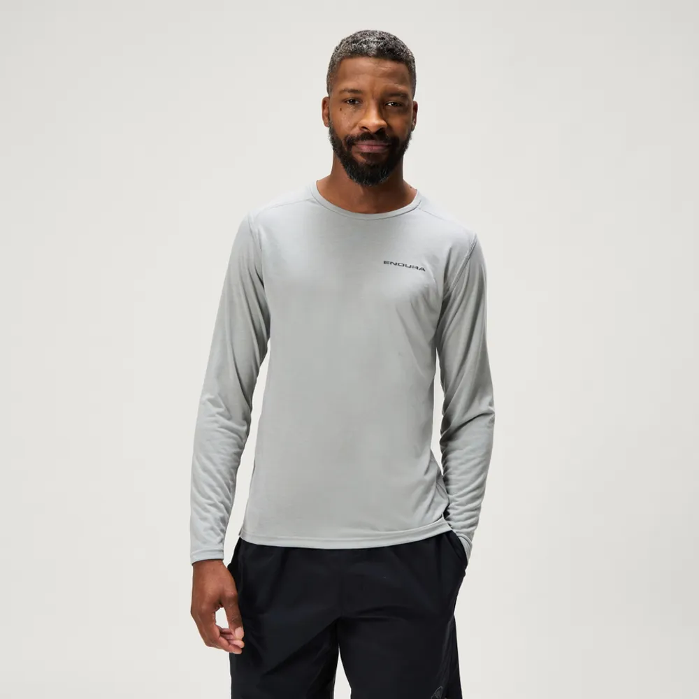 uPRISE Bikes Endura Loop Men's Long Sleeve Tech Tee - Dreich Grey | Price match, 365 day return s, 18-Month Warranty, Finance Available & Free UK Delivery