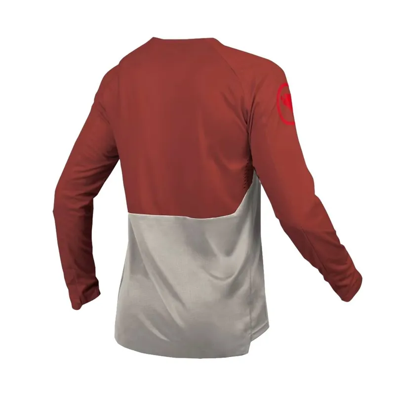 Endura MT500 Burner Men's Long Sleeve Jersey - Brick-1