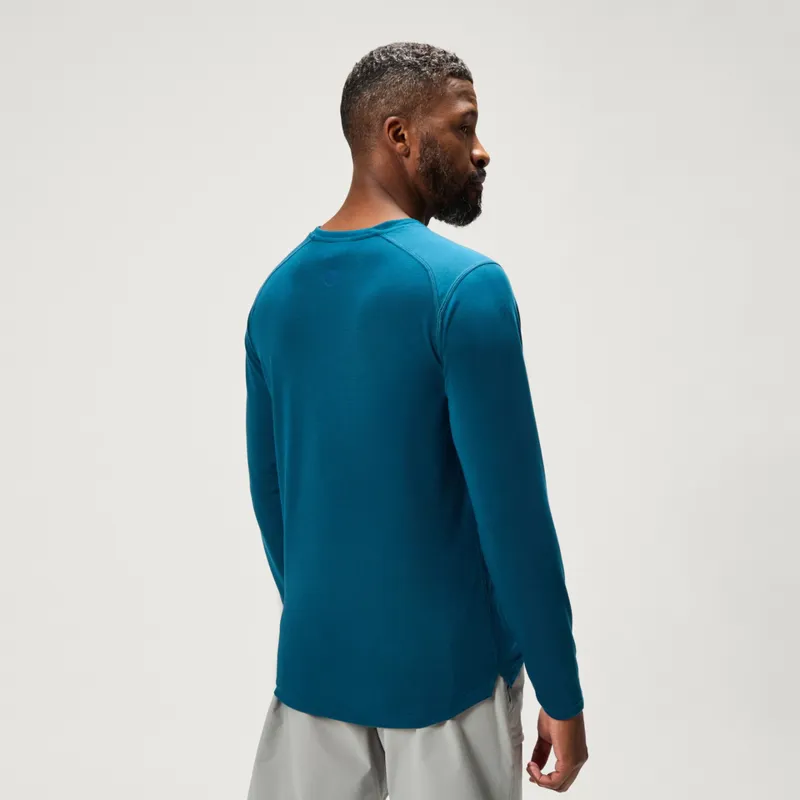 Endura Loop Men's Long Sleeve Tech Tee - Barra Blue-6