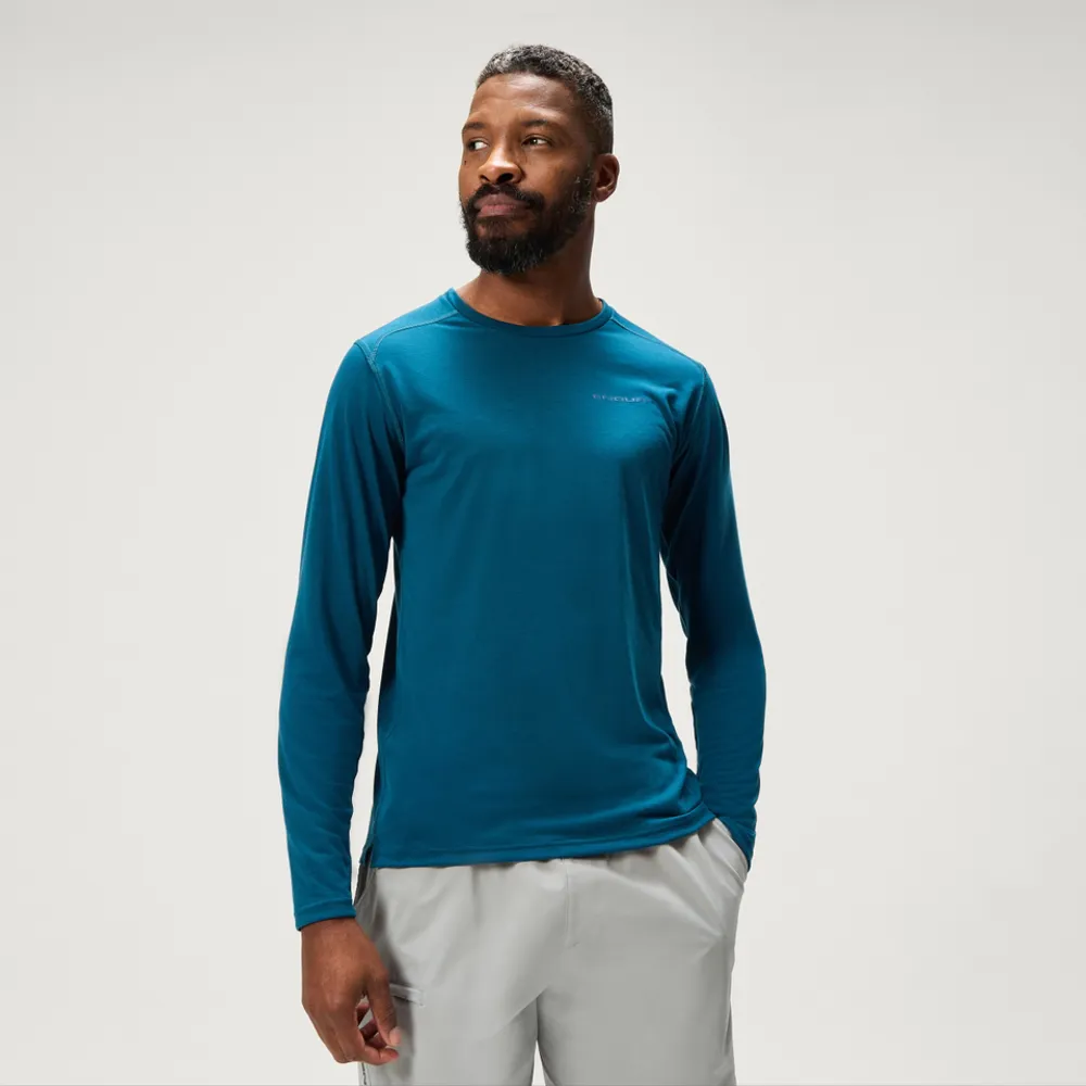 uPRISE Bikes Endura Loop Men's Long Sleeve Tech Tee - Barra Blue | Price match, 365 day return s, 18-Month Warranty, Finance Available & Free UK Delivery
