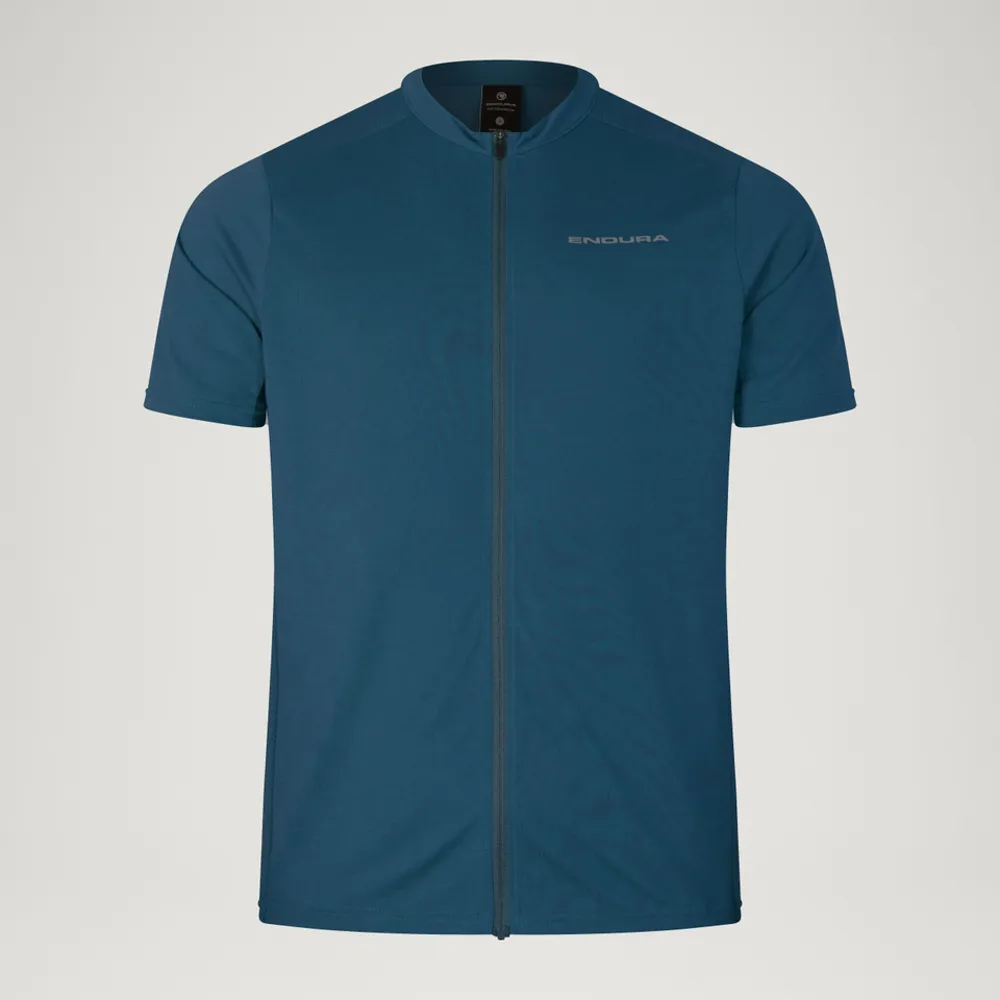 uPRISE Bikes Endura Loop Men's Zipped Short Sleeve Jersey - Barra Blue | Price match, 365 day return s, 18-Month Warranty, Finance Available & Free UK Delivery