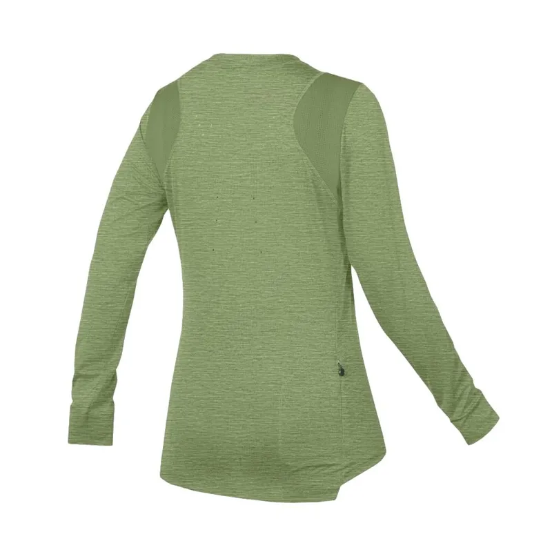 Endura SingleTrack Women's Long Sleeve Jersey - Machair Green-1