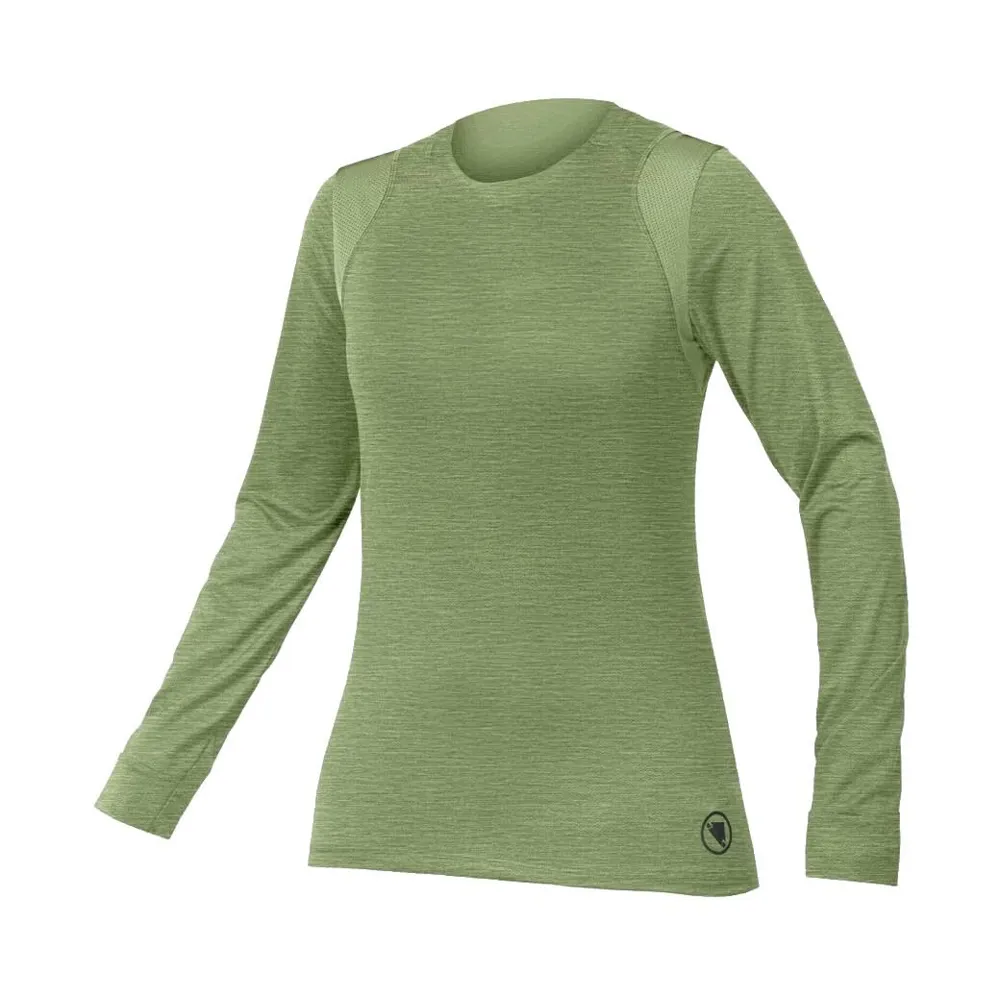 uPRISE Bikes Endura SingleTrack Women's Long Sleeve Jersey - Machair Green | Price match, 365 day returns, 18-Month Warranty, Finance Available & Free UK Delivery
