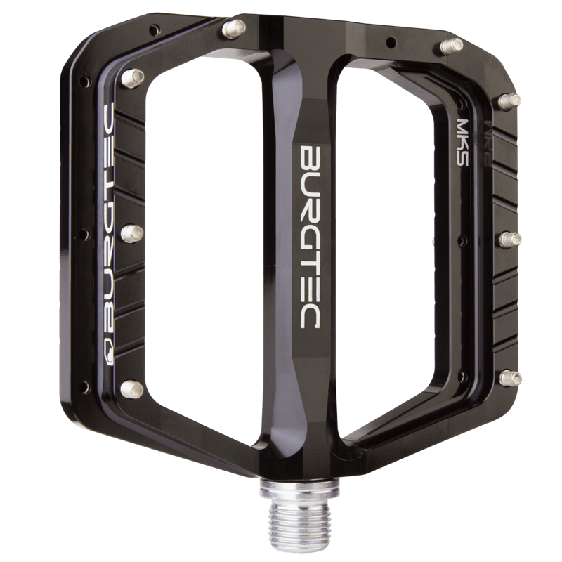Burgtec Penthouse MK5 Flat MTB Pedals - Burgtec Black