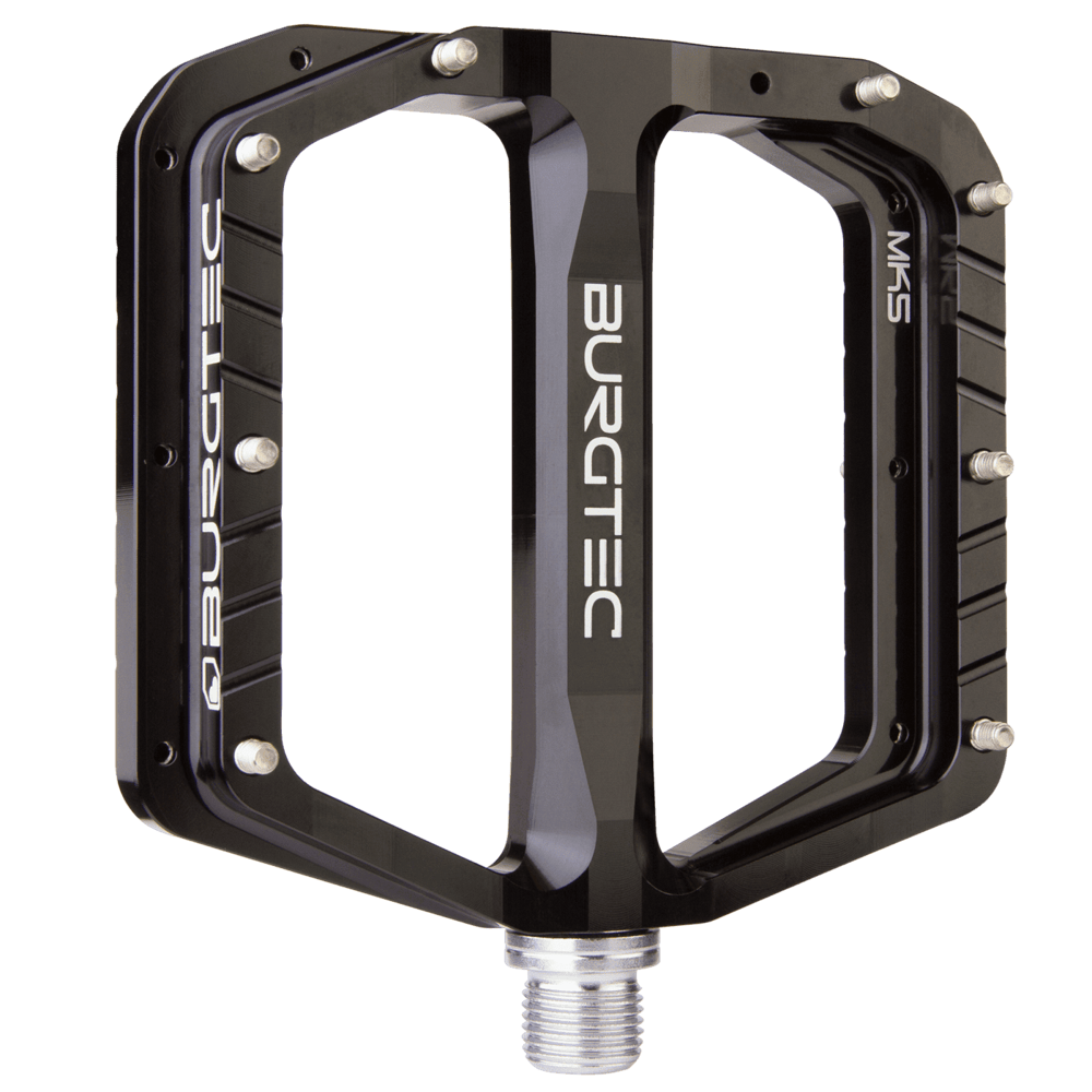 uPRISE Bikes Burgtec Penthouse MK5 Flat MTB Pedals - Burgtec Black | Price match, 365 day return s, 18-Month Warranty, Finance Available & Free UK Delivery
